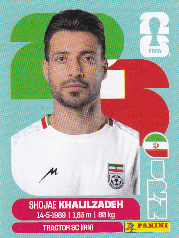 Shojae Khalilzadeh - Iran - Panini WM 2026 - Basis Bild - IRN6