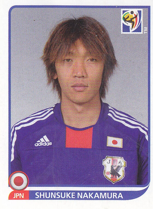 Shunsuke Nakamura / Japan / Panini WM 2010 / Basis Bild / Nr.388