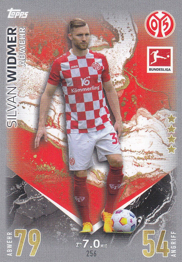 Silvan Widmer - 1.FSV Mainz 05 - Topps Match Attax 2023 - Basis Karte - Nr.256