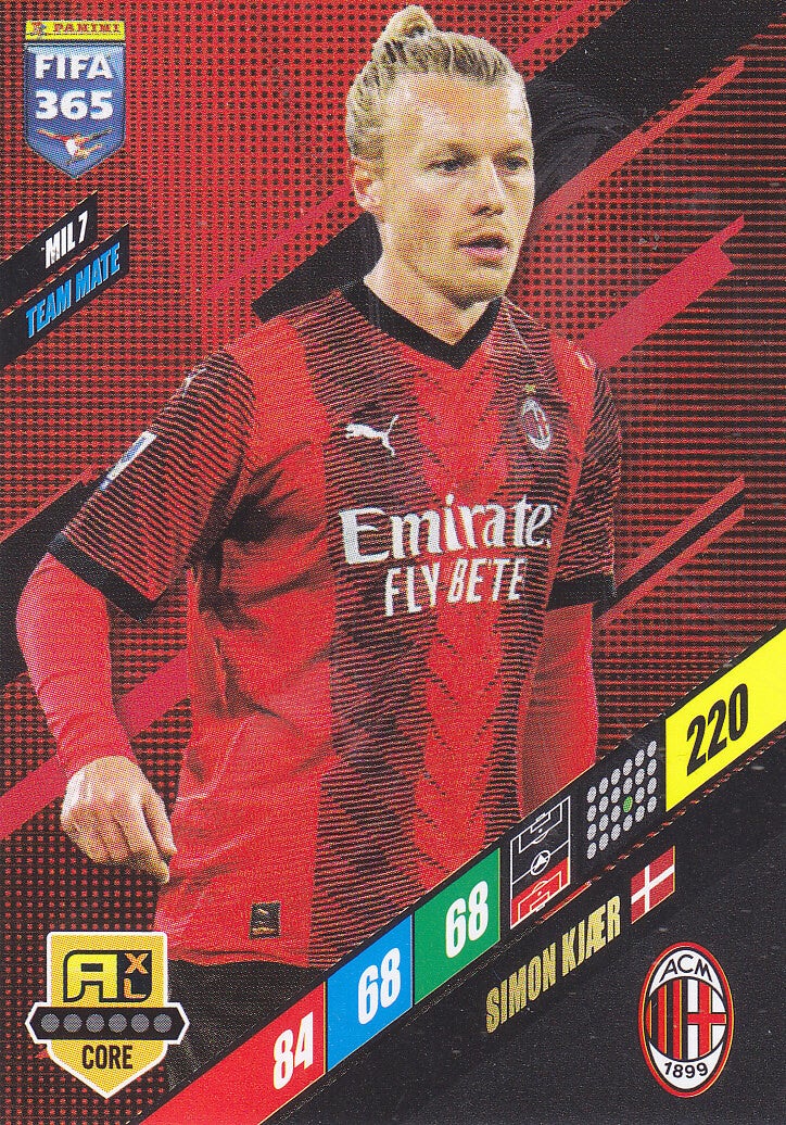 Simon Kjaer / AC Mailand / Panini Fifa 365 Jahr 2024 / Team Mate / Icon Core / Nr. MIL 7