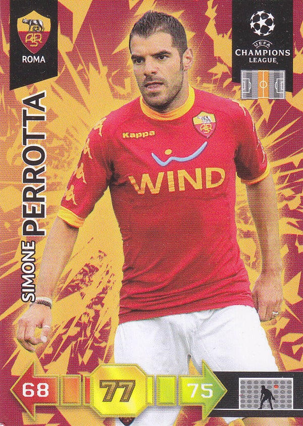 Simone Perrotta / AS Rom / Panini Champion League 2010 / Basis Karte / Nr.256