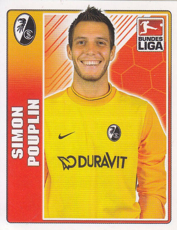 Simon Pouplin / SC Freiburg / Topps Bundesliga 2009 / Basis Bild / Nr. 111