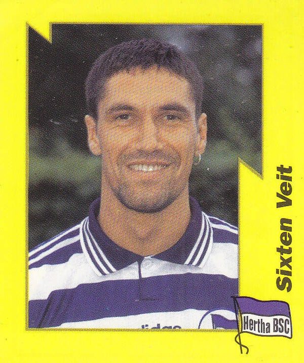 Sixten Veit / Hertha BSC Berlin / Panini Bundesliga 1997 / Basis Bild / Gelbe Serie / Nr.93