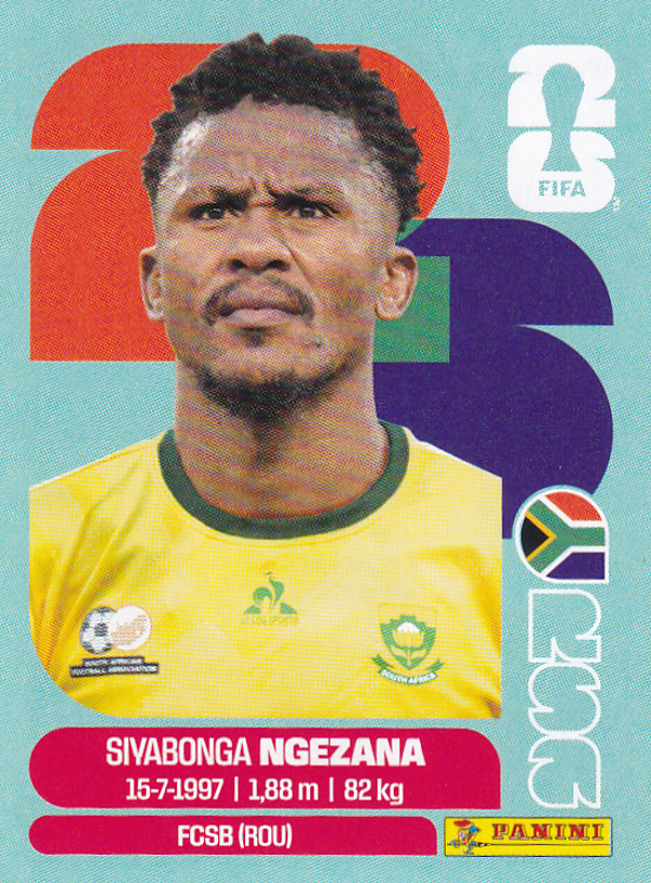 Siyabonga Ngezana - Südafrika - Panini WM 2026 - Basis Bild - RSA8