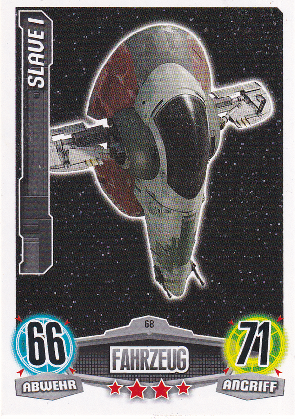 Slave 1 - Topps Star Wars - Force Attax 2012 - Fahrzeug - Söldner - Nr. FAMOV1 68