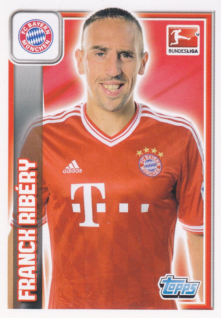 Franck Ribery / FC Bayern München / Topps Bundesliga 2013 / Basis Bild / Nr. 210