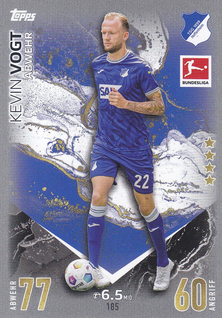 Kevin Vogt / TSG Hoffenheim / Topps Match Attax 2023 / Basis Karte / Nr.185