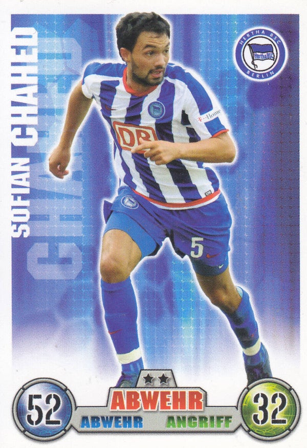 Sofian Chahed / Hertha BSC Berlin / Topps Match Attax 2008 / Basis Karte / Nr.5