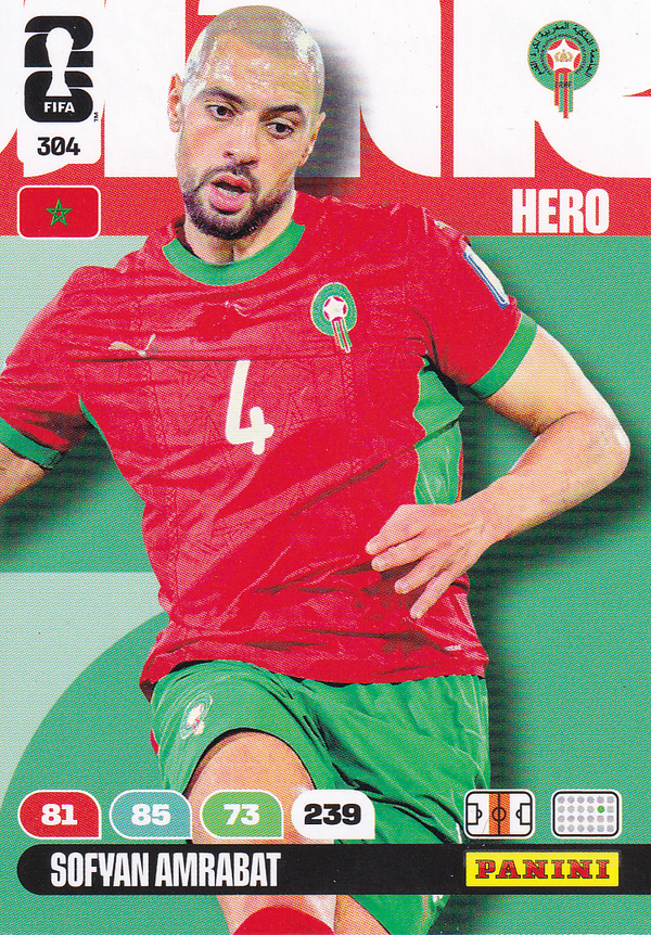Sofvan Amrabat - Marokko - Panini WM 2026 - Hero - Nr. 304
