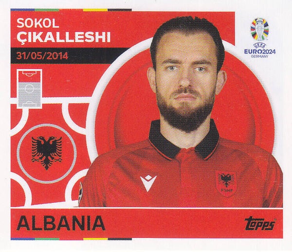 Sokol Cikalleshi / Albanien / Topps EM 2024 / Basis Bild / Nr. ALB 18