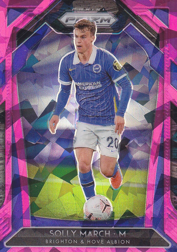 Solly March / Brighton & Hove Albion / Panini Prizm Premier League 2020 / Pink Karte / Nr. 175