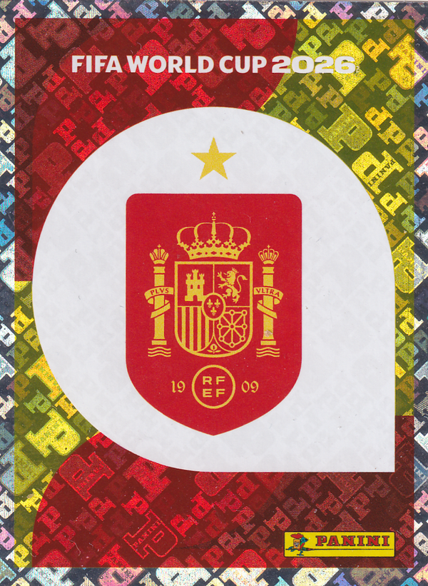 Spanien - Panini WM 2026 - Vereinslogo - Glitzer - ESP1