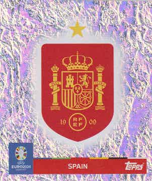 Spanien / Topps EM 2024 / Vereinslogo Glitzer / Nr. ESP 1