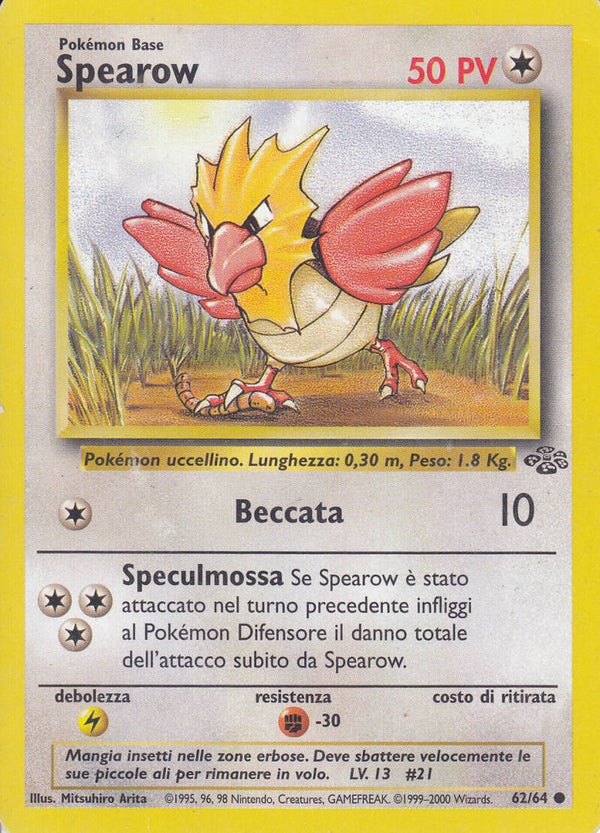Spearow / Pokemon / Jungle 1995 96 98/ Pokomon Base / Nr. 62/64