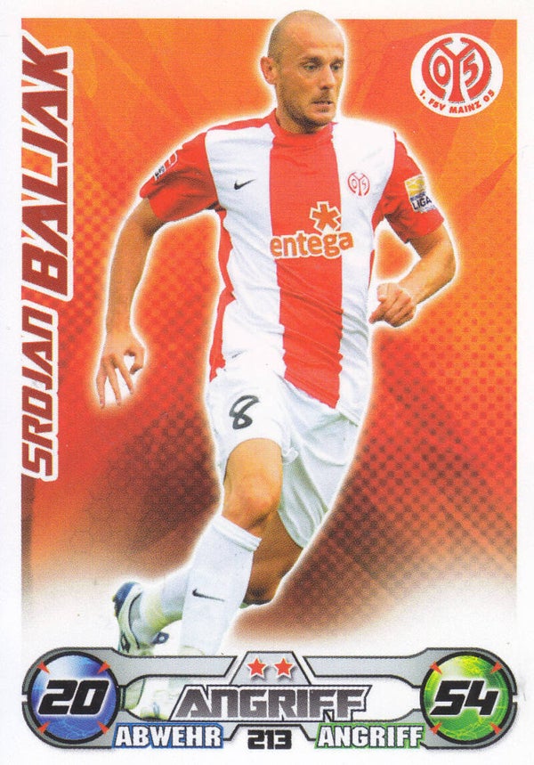 Srdjan Baljak / 1.FSV Mainz 05 / Topps Match Attax 2009 / Basis Karte Nr.213
