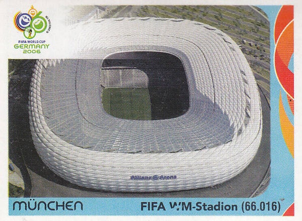 München Fifa WM Stadion - Panini WM 2006 - Allianz Arena - Nr. 16