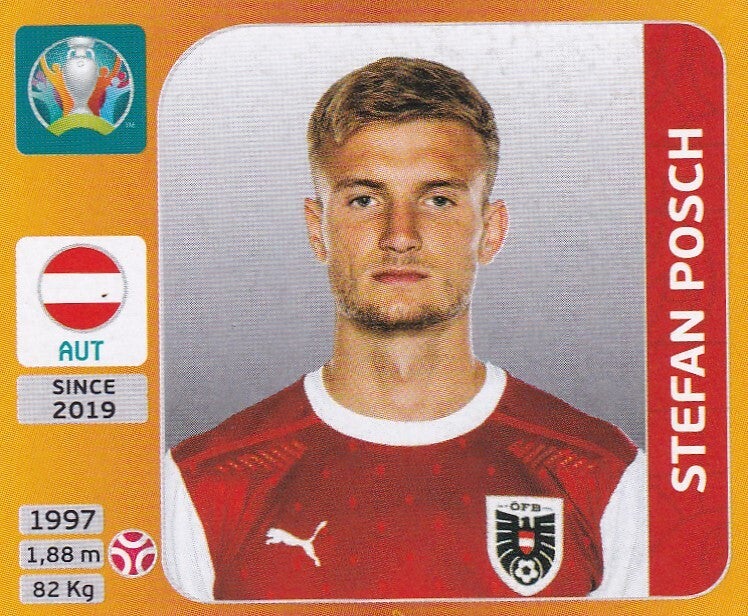 Stefan Posch - Österreich - Panini EM 2020 - Basis Bild - Nr. 242