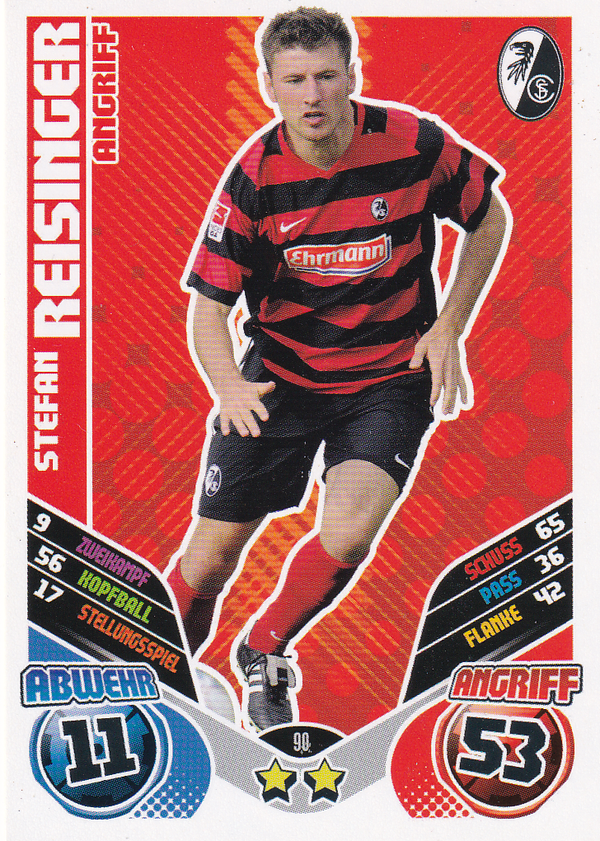 Stefan Reisinger - SC Freiburg - Topps Match Attax 2011 - Basis Karte - Nr. 90