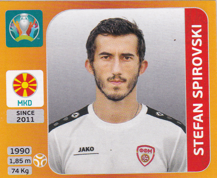 Stefan Spirovski - Mazedonien - Panini EM 2020 - Basis Bild - Nr. 304