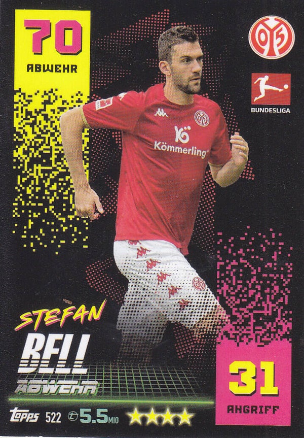 Stefan Bell FSV Mainz 05 Basis Karte Nr.522