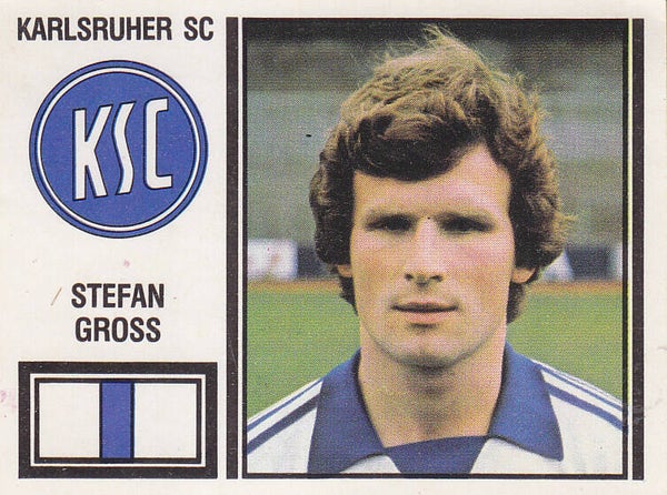 Stefan Gross / Karlsruher SC / Panini Bundesliga 1981 / Basis Bild / Nr. 201