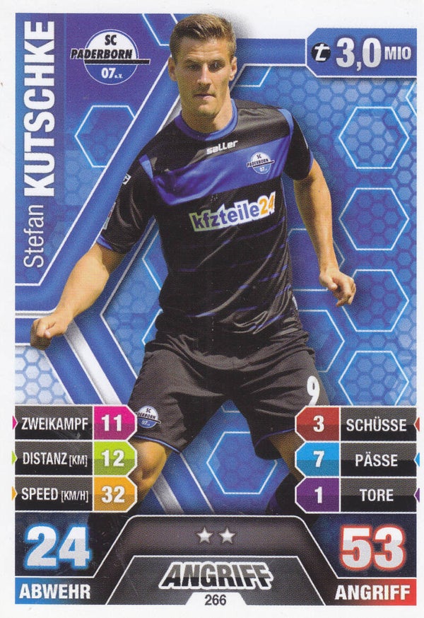 Stefan Kutschke - SC Paderborn - Topps Match Attax 2014 - Basis Karte - Nr. 266