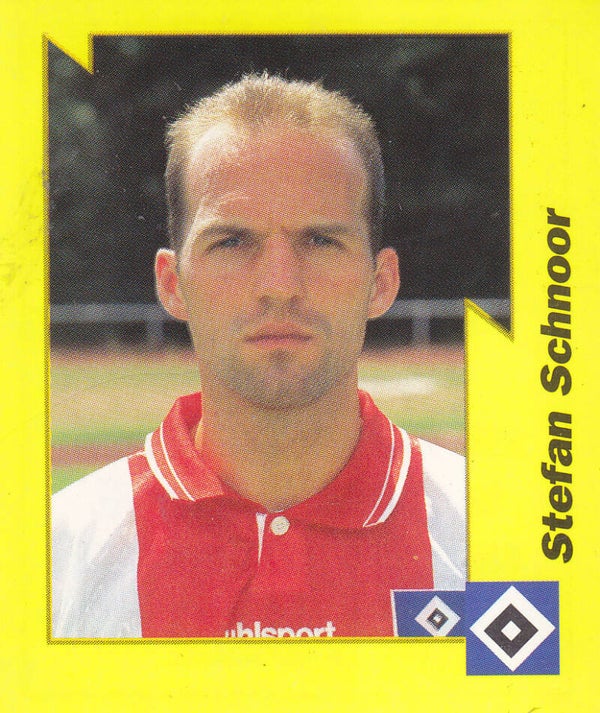 Stefan Schnoor / Hamburger SV / Panini Bundesliga 1997 / Basis Bild / Gelbe Serie / Nr.77