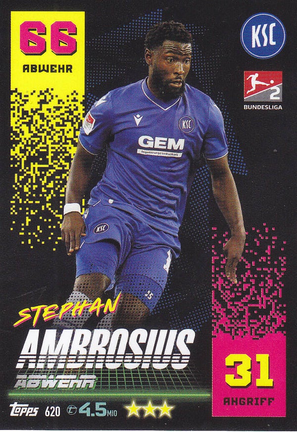 Stephan Ambrosius Karlsruher SV Basis Bild 2.Bundesiga Nr.620