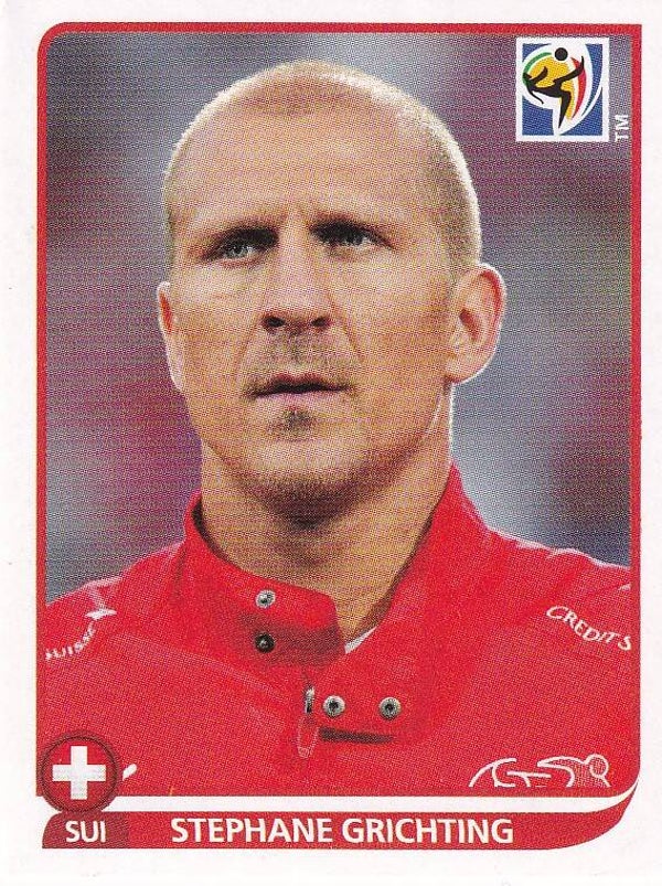 Stephane Grichting / Schweiz / Panini WM 2010 / Basis Bild / Nr. 586