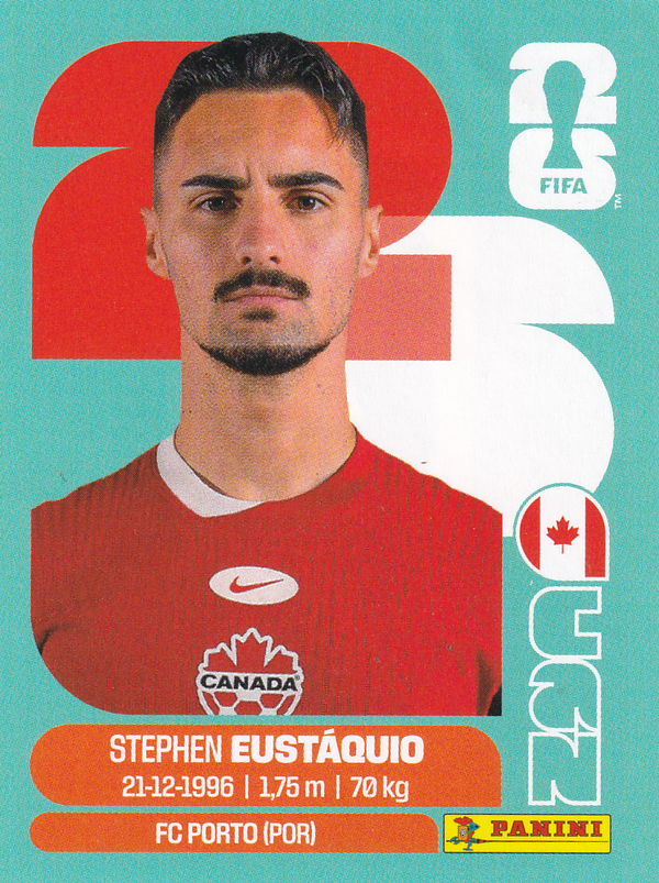 Stephen Eustäquio - Canada - Panini WM 2026 - Basis Bild - CAN10