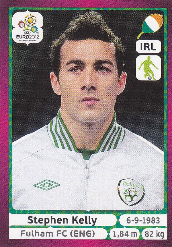 Stephen Kelly / Irland / Panini EM 2012 / Basis Bild / Nr. 350
