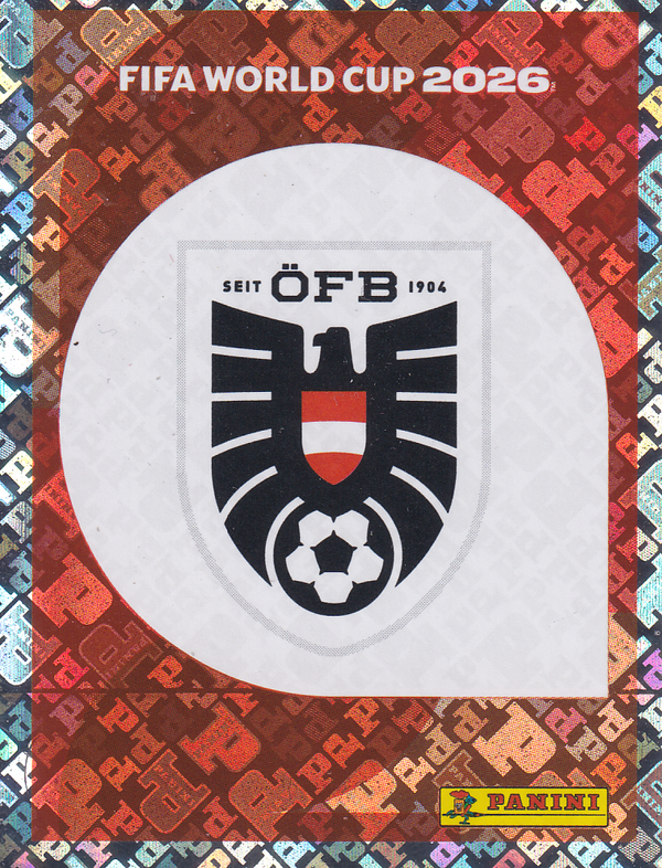 Österreich - Panini WM 2026 - Vereinslogo Glitzer - AUT1