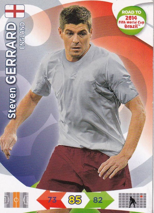Steven Gerrard - England - Panini Road to 2014 Fifa World Cup Brazil - Basis Karte - Nr. 67