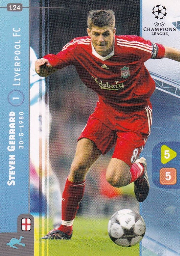 Steven Gerrard / FC Liverpool / Panini Champions League 2008 / Basis Karte / Nr. 124
