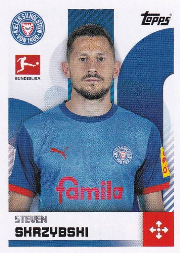 Steven Skrzybski - Holstein Kiel - Topps Bundesliga 2024 - Basis Bild - Nr. 225