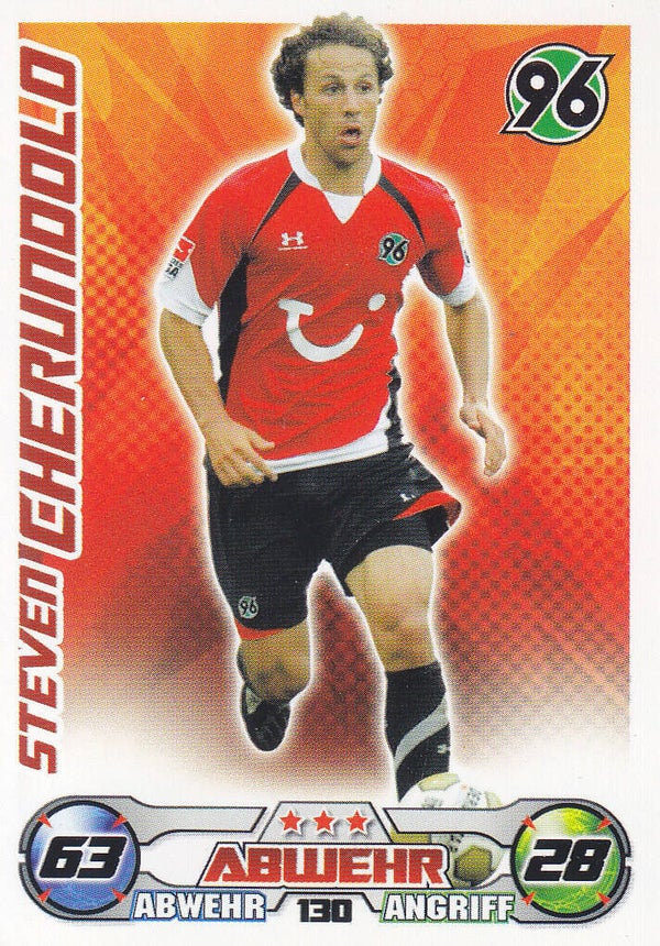 Steven Cherundolo / Hannover 96 / Topps Match Attax 2009 / Basis Karte / Nr. 130