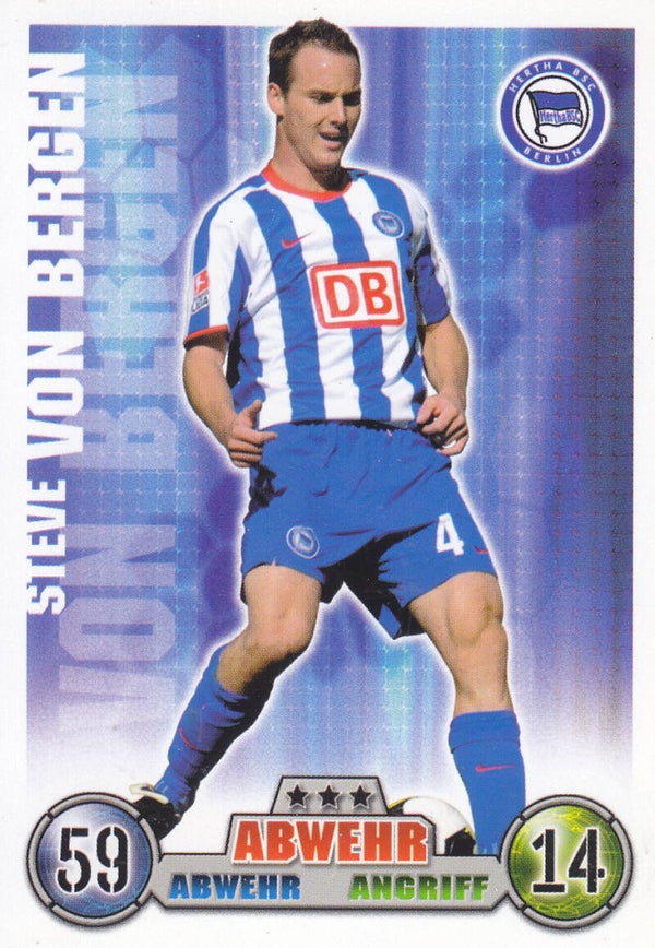 Steve von Bergen / Hertha BSC Berlin / Topps Match Attax 2008 / Basis Karte / Nr.6