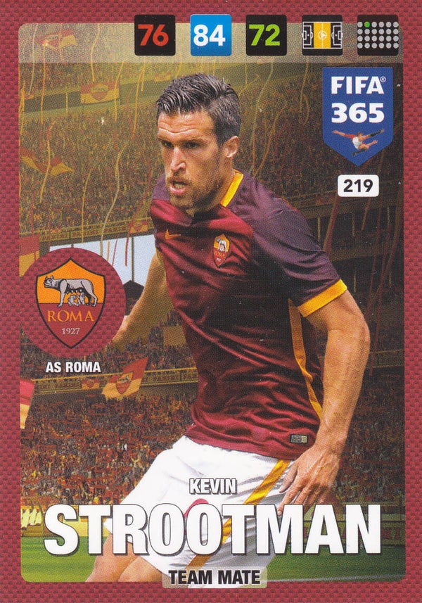 Kevin Strootman / AS Rom / Panini Fifa 365 Jahr 2017 / Nr. 219