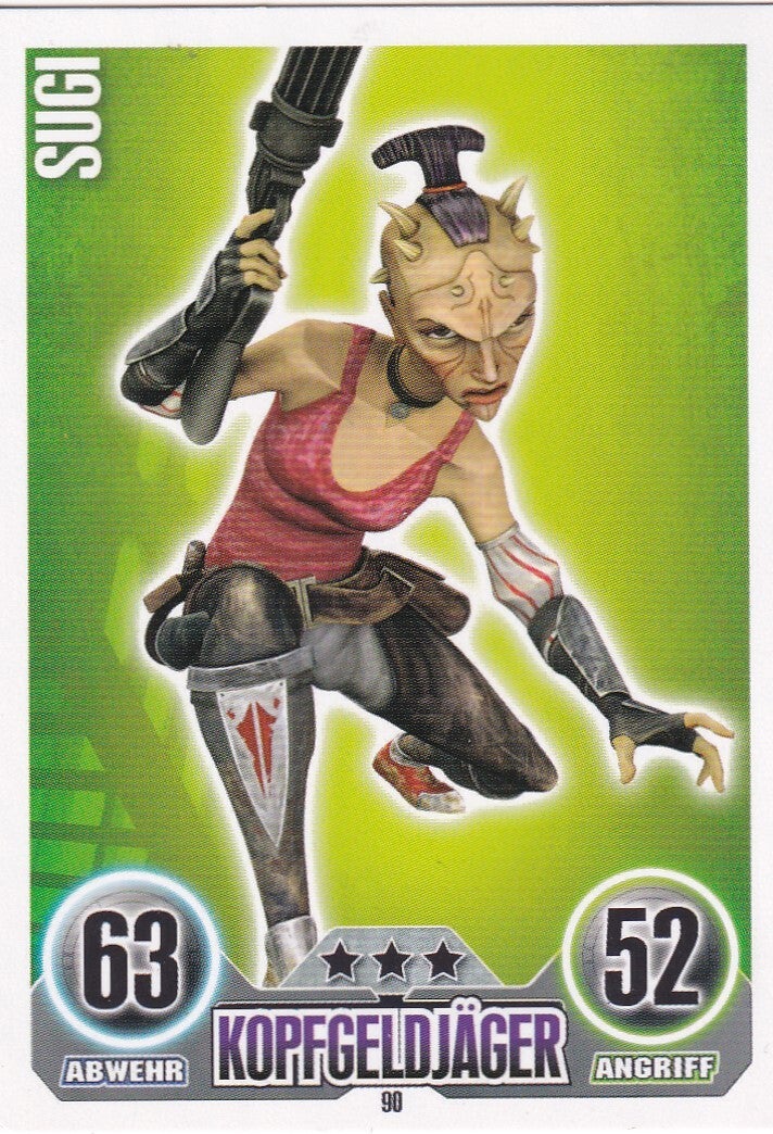 Sugi / Topps Star Wars Force Attax 2010 / Kopfgeldjäger / Söldner / Nr. FA 90