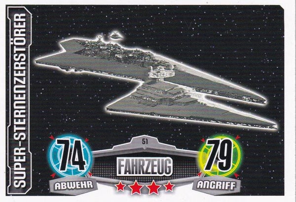 Super-Sternenzerstörer / Topps Star Wars Force Attax 2012 / Fahrzeug / Imperium / Nr. FA 51
