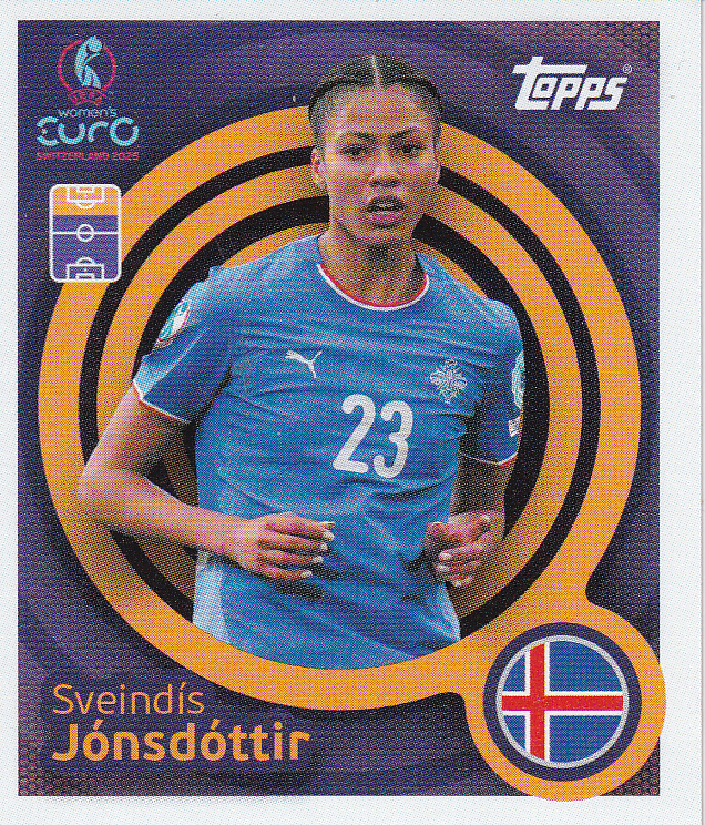 Sveindis Jonsdottir - Island - Topps Frauen EM 2025 - Basis Bild - Nr. 61