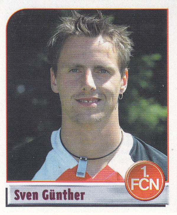 Sven Günther / 1.FC Nürnberg / Panini Bundesliga 2002 / Nr. 389