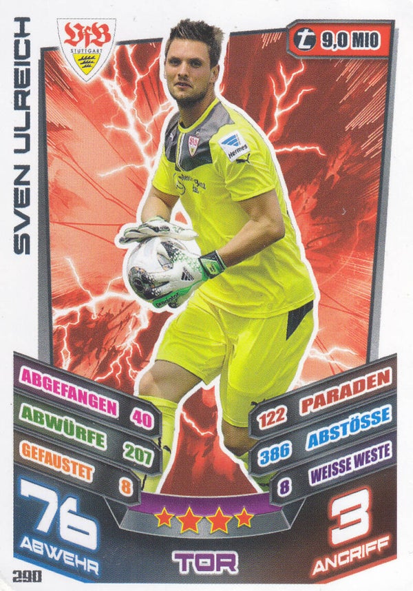 Sven Ulreich / VFB Stuttgart / Topps Match Attax 2013 / Basis Karte / Nr. 290