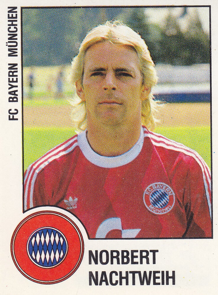 Norbert Nachtweih / FC Bayern München / Panini Bundesliga 1988 / Basis Bild / Nr. 244