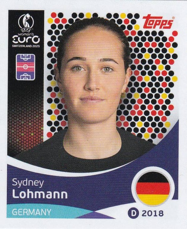 Sydney Lohmann - Deutschland - Topps Frauen EM 2025 - Basis Bild - Nr. 184