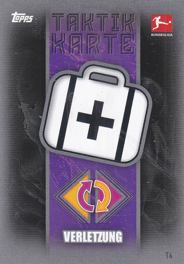 Taktik Karte / Topps Match Attax 2023 / Verletzung / T4