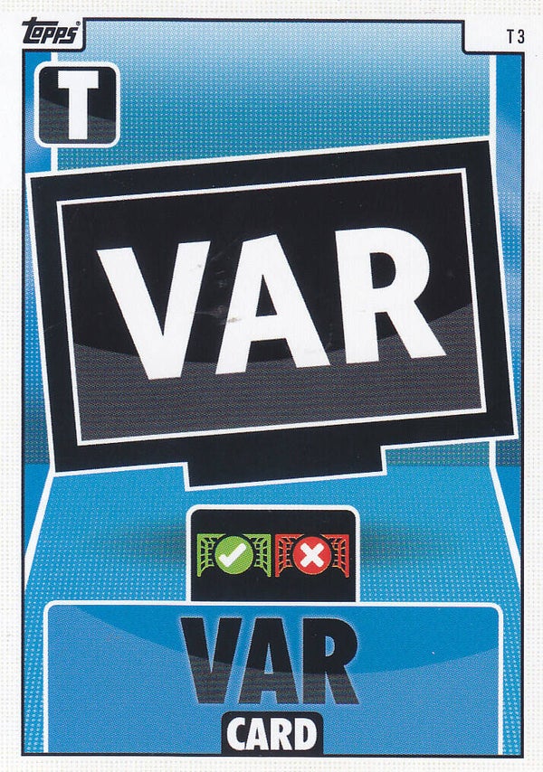 Taktik Karte / Topps Champions League 2021 / VAR Karte / Nr.T3