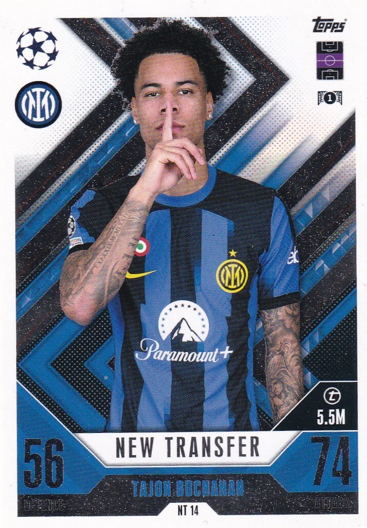 Tajon Buchanan / Inter Mailand / Topps Champions League 2023 / New Transfer / Nr. NT 14