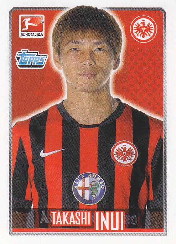 Takashi Inui - Eintracht Frankfurt - Topps Bundesliga 2014 - Basis Bild - Nr. 75