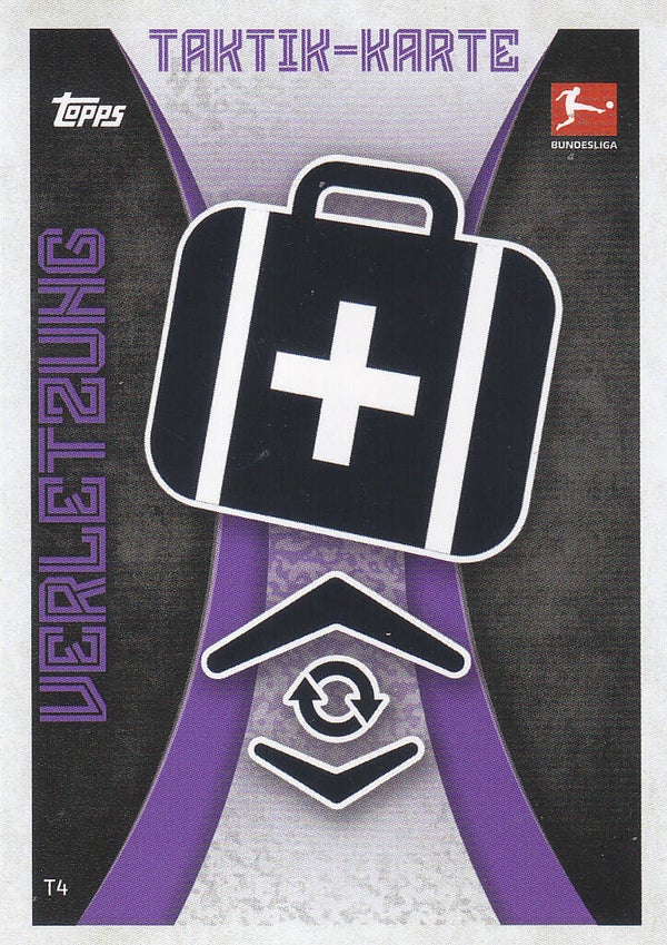 Taktik Karte / Topps Match Attax Bundesliga 2021 / Verletzung / T4
